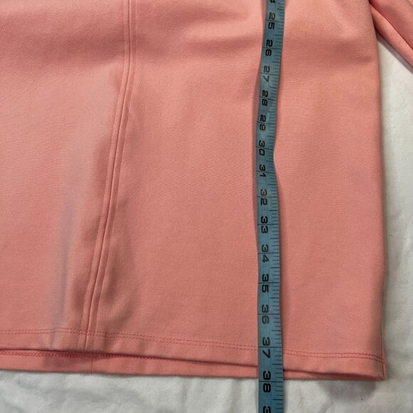 Chloe Kristyn by Bettina Maggie Ponte Knit Dress Midi half sleeve Light Pink Med - Picture 10 of 16